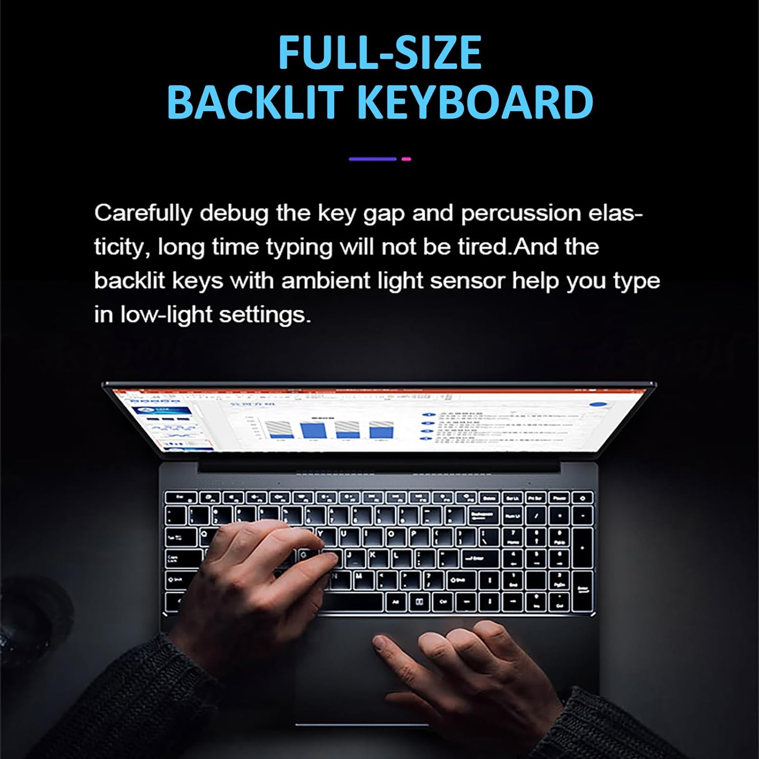 Auusda Laptop Computer with 16GB DDR4 512GB SSD, Intel Celeron N5095 Up to 2.9 GHz, 15.6 FHD IPS LCD, BK, Fingerprint Unlock, Cooling Fan, Webcam, Dual Speakers, Mini HDMI, USB-A x 2, Windows 11 Pro