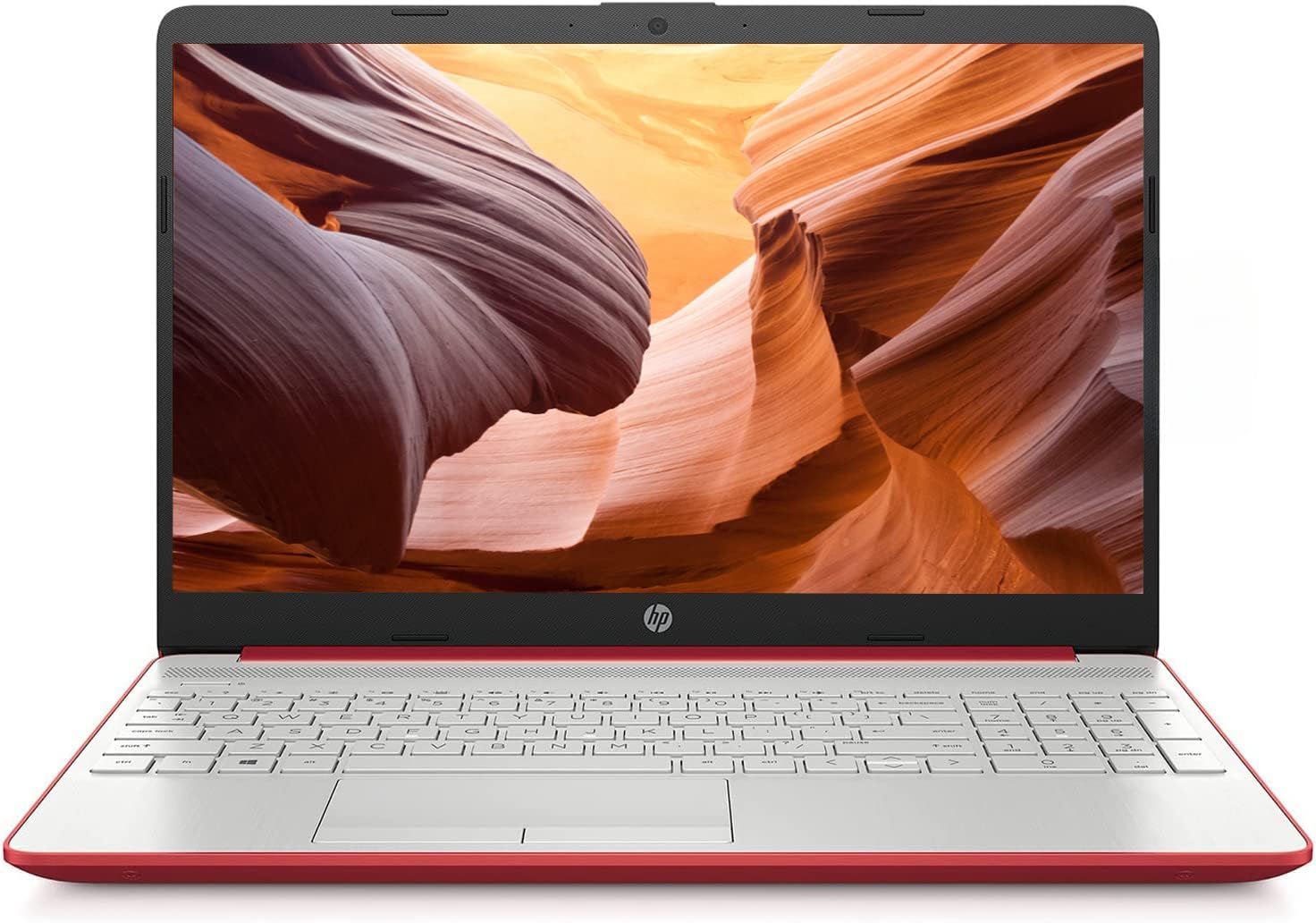 HP 2023 15 HD IPS Laptop, Windows 11, Intel Pentium 4-Core Processor Up to 2.70GHz, 8GB RAM, 128GB SSD, HDMI, Super-Fast 6th Gen WiFi, Dale Red (Renewed)