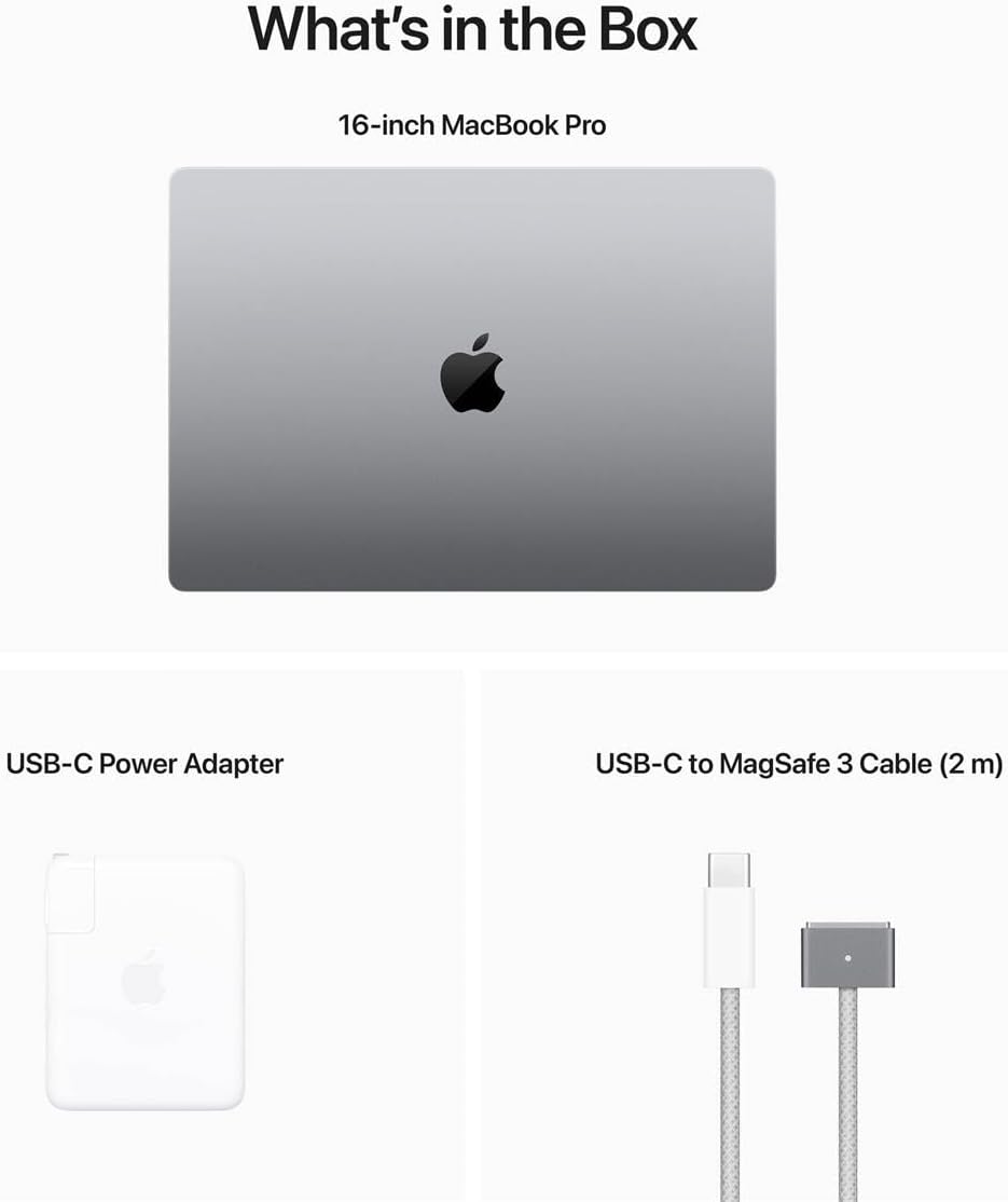 Apple MacBook Pro 16.2 with Liquid Retina XDR Display, M2 Max Chip with 12-Core CPU and 30-Core GPU, 32GB Memory, 2TB SSD, Space Gray , Early 2023