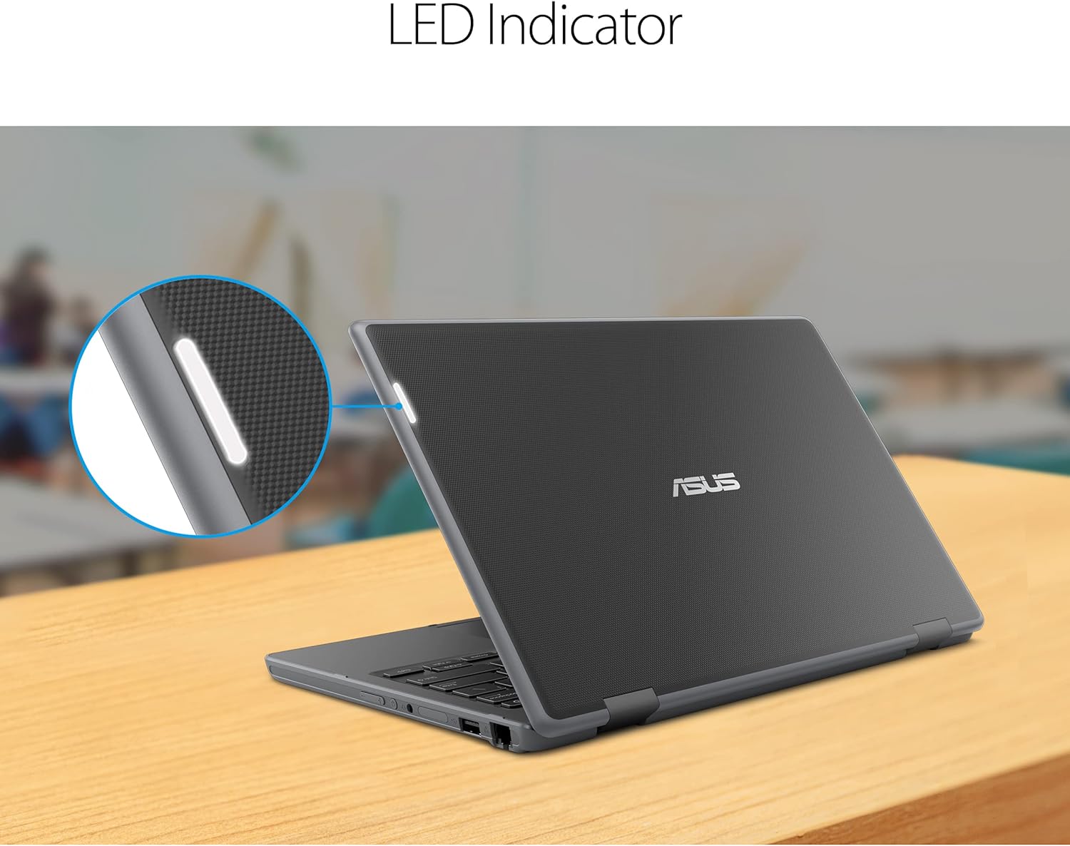 Asus BR1100 Laptop, 11.6 HD Anti-Glare Display, 180 Degree, Celeron N4500, 4GB, 64GB SSD, MIL-STD 810H Durability, Tamper/Spill-Resistant Keyboard, TPM 2.0, Windows 10 Pro, Dark Grey, BR1100CKA-502Y