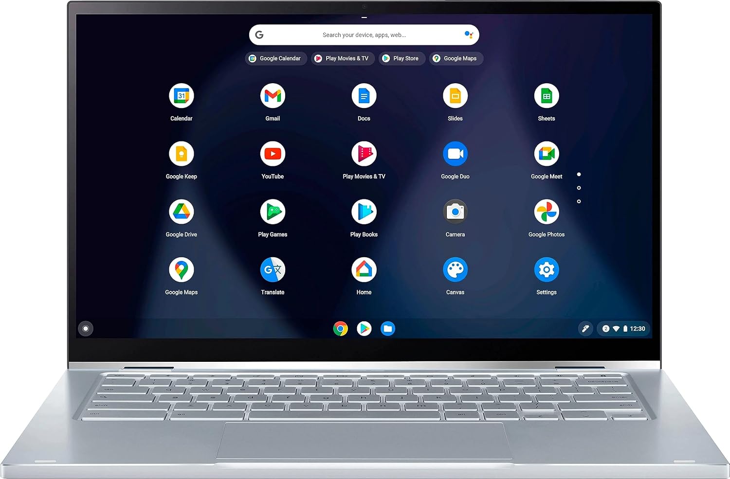 Asus Chromebook Flip C433 14/inches IPS FHD 2-in-1 Touchscreen (Intel Core M3-8100Y, 8GB RAM, 128GB Storage (64GB eMMC + 64GB SD Card), Stylus) Home  Student Laptop, Lightweight, Chrome OS Silver