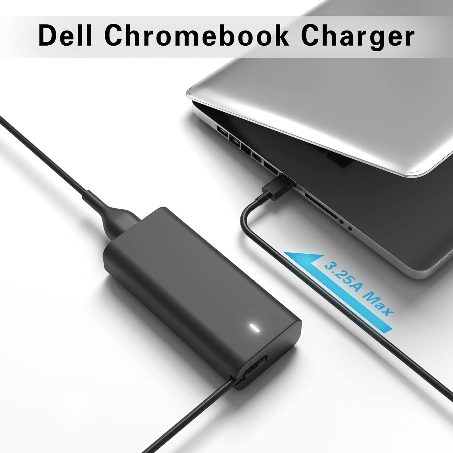 65W 45W USB C Charger Replacement for Dell Latitude 5520 5420 5320 7420 7410 7430 7320 5430 5290 Chromebook 3100 5190 2in1 XPS 13 9350 9380 9360 DA65NM190 LA65NM190 Type C AC Adapter Power Cord