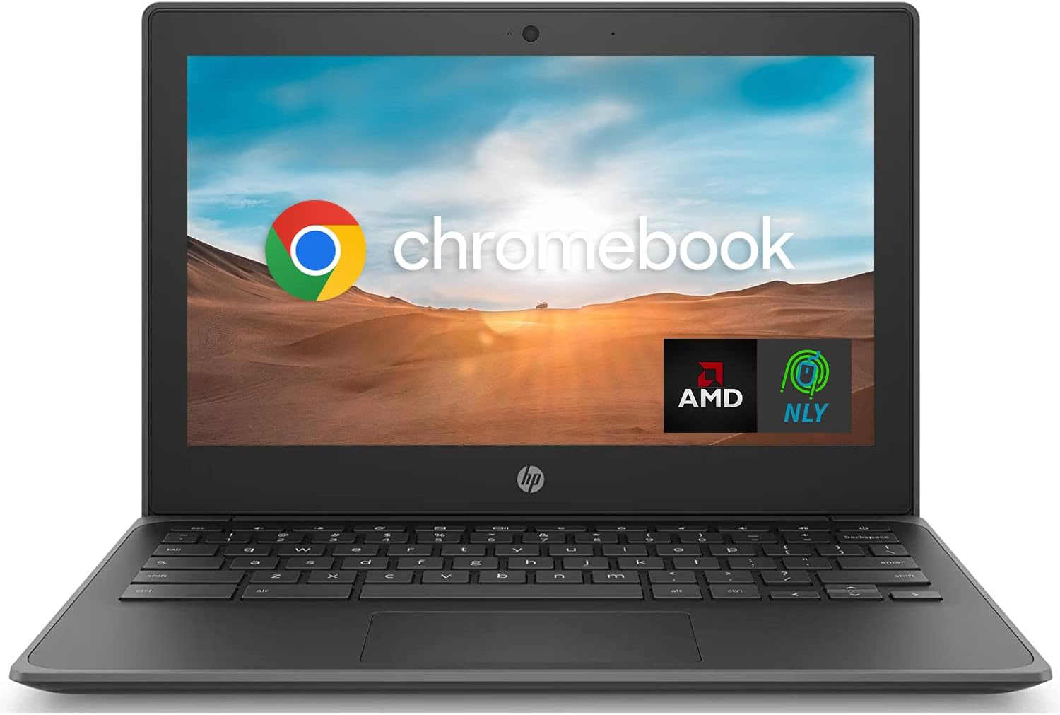 HP 11.6inches Chromebook (Latest Model), AMD Dual Core Processor, 4GB RAM, 32GB eMMC, Rugged  Spill Resistant, Education, Long Battery Life, NLY MP, Chrome OS Black