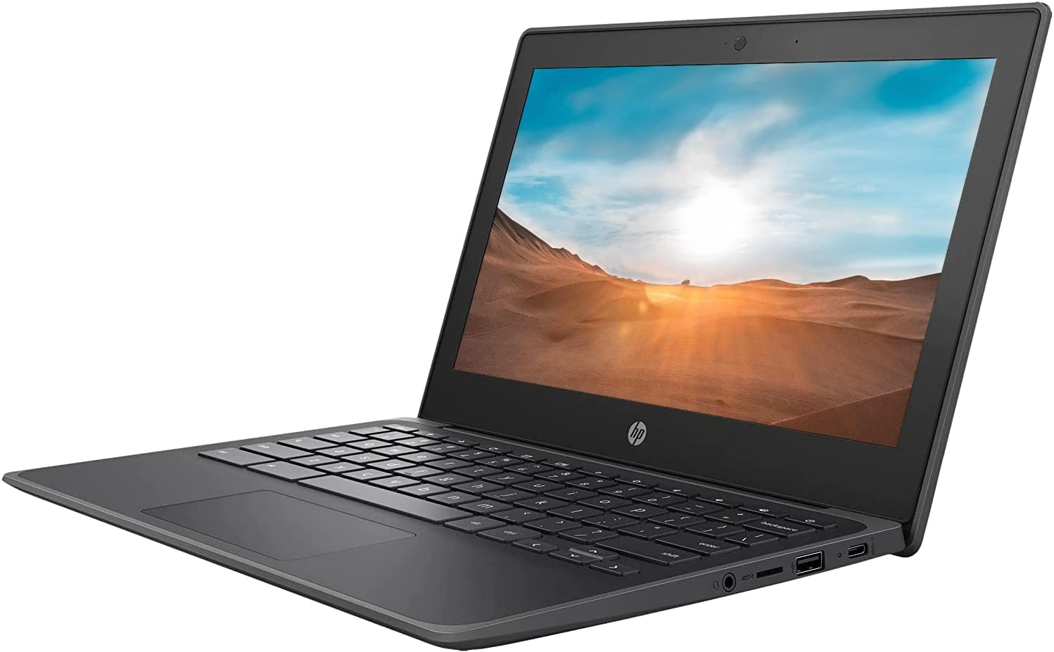 HP 11.6inches Chromebook (Latest Model), AMD Dual Core Processor, 4GB RAM, 32GB eMMC, Rugged  Spill Resistant, Education, Long Battery Life, NLY MP, Chrome OS Black
