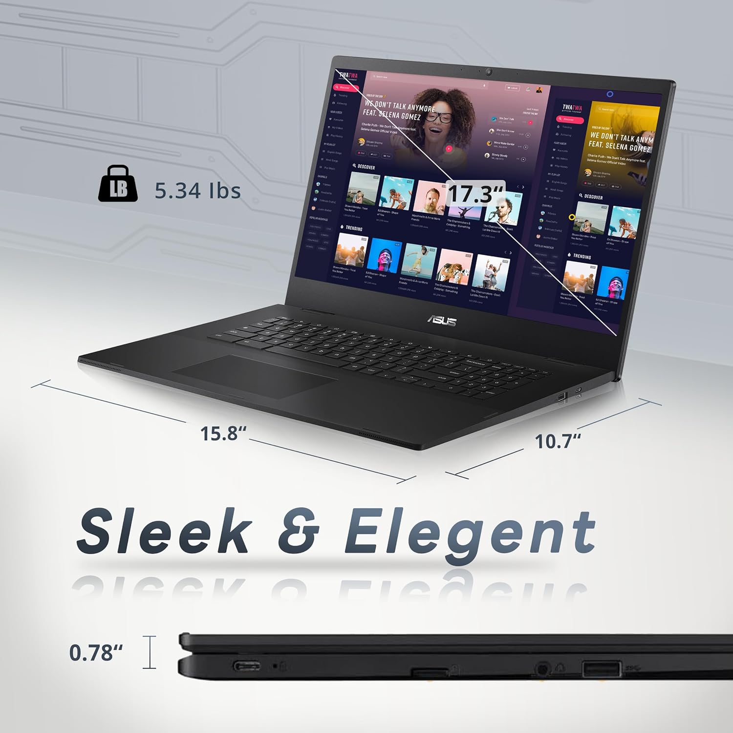 ASUS CX1500CNA Chromebook 15.6 HD Laptop, Intel Celeron N3350 Processor, 4GB RAM, 64GB eMMC Flash Memory, Intel HD Graphics, HD Webcam, Stereo Speakers, Chrome OS, Black, (renewed)