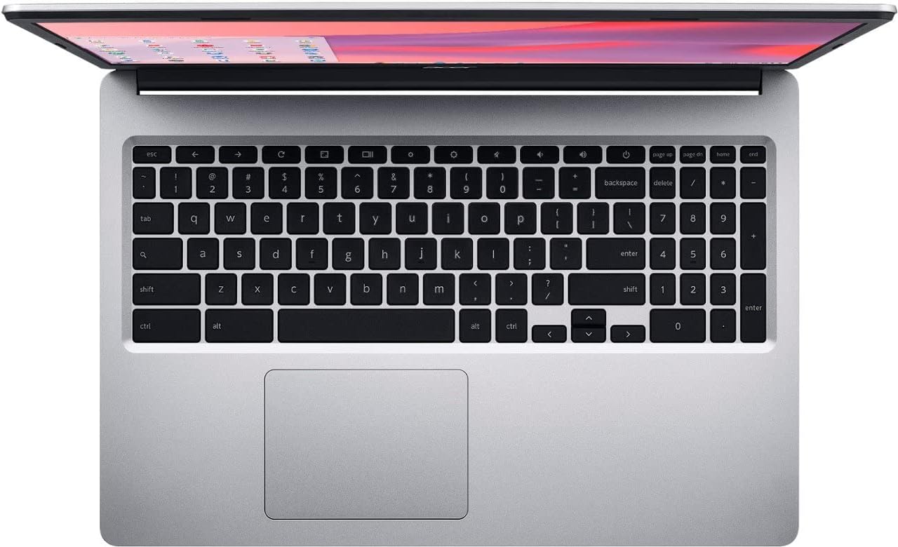 Acer Chromebook 315 15.6 FHD Touchscreen Laptop Computer, Intel Celeron N4020 up to 2.8GHz, 4GB LPDDR4 RAM, 64GB eMMC, 802.11AC WiFi, Bluetooth5.0, Protective Sleeve, Chrome OS, BROAG Cable