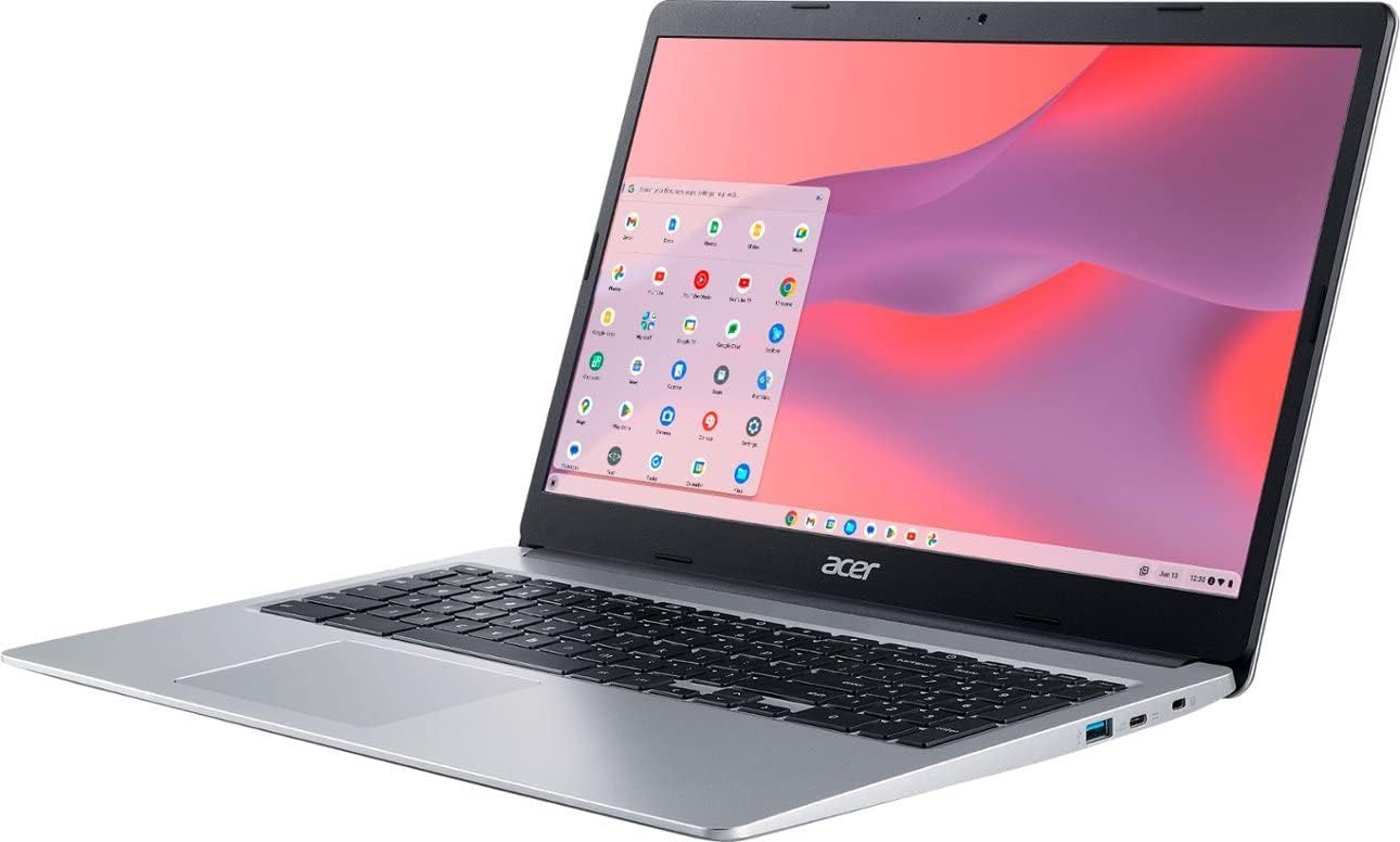 Acer Chromebook 315 15.6 FHD Touchscreen Laptop Computer, Intel Celeron N4020 up to 2.8GHz, 4GB LPDDR4 RAM, 64GB eMMC, 802.11AC WiFi, Bluetooth5.0, Protective Sleeve, Chrome OS, BROAG Cable