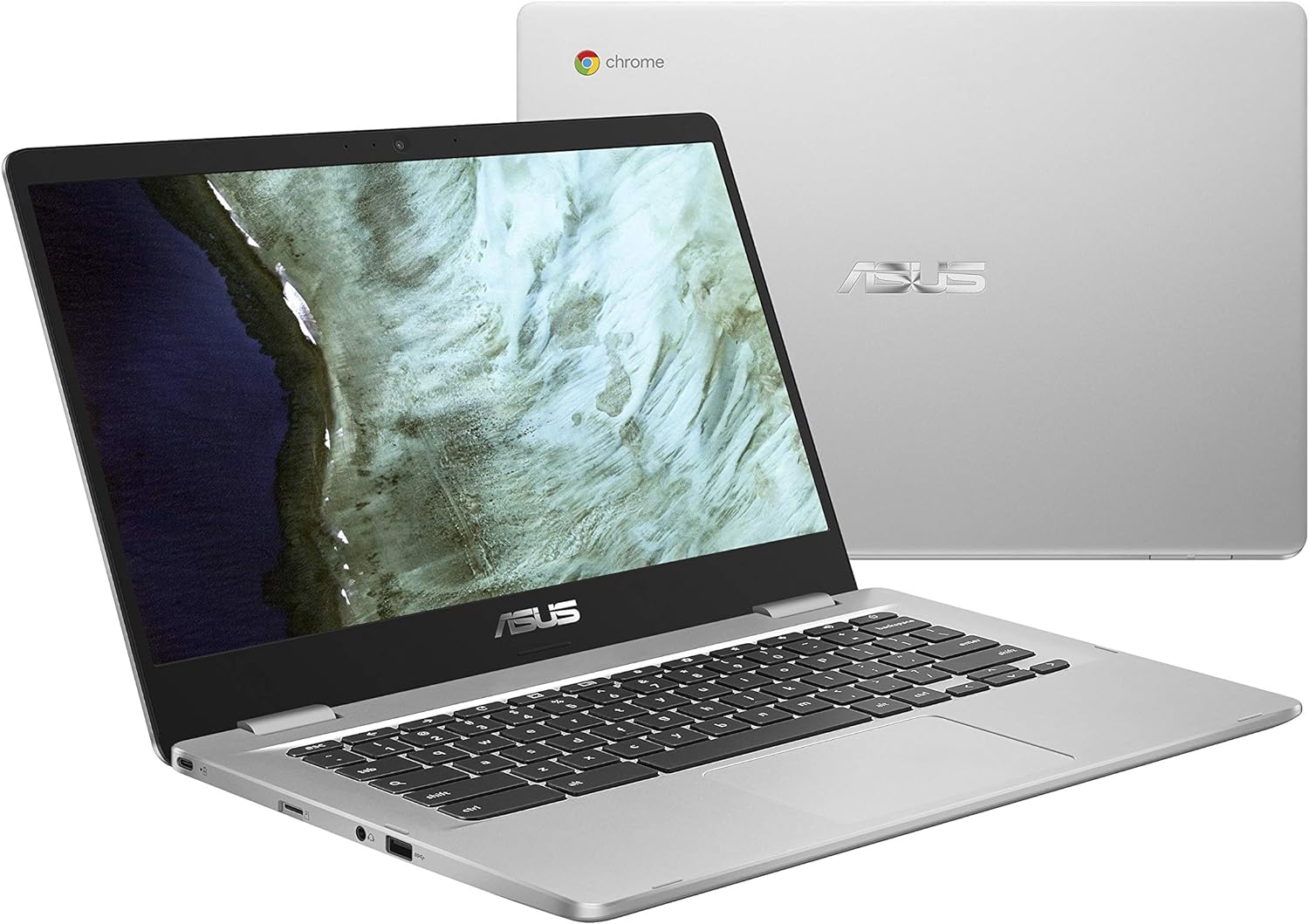 ASUS Chromebook C423NA, 14 HD Nano-Edge Display, Intel Processor N3350, 4GB DDR4, 64GB eMMC, Chrome OS