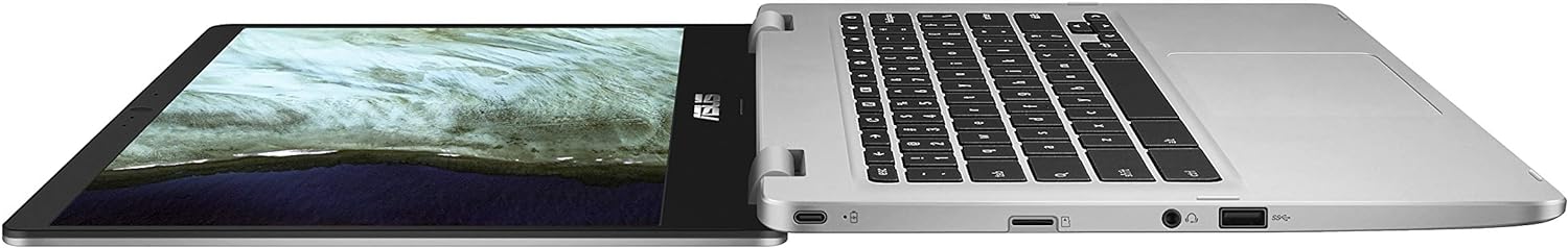ASUS Chromebook C423NA, 14 HD Nano-Edge Display, Intel Processor N3350, 4GB DDR4, 64GB eMMC, Chrome OS